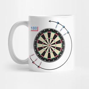 Darts board with arrows Mug